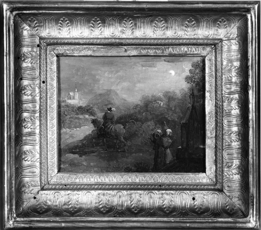 Paesaggio con pellegrino e cavaliere